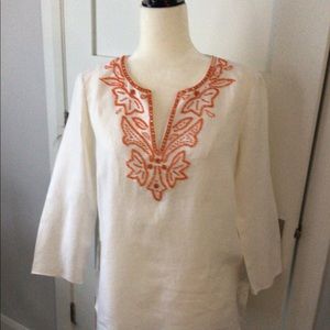 Michael Kors Linen BeadedTunic
